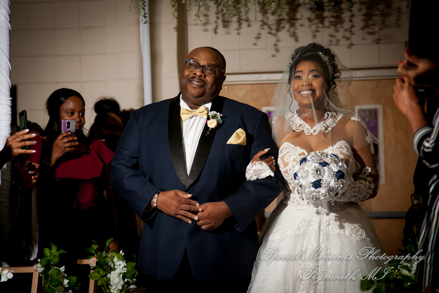 Maria & Dominique at Greater Life Apostolic Church Detroit MI wedding photography