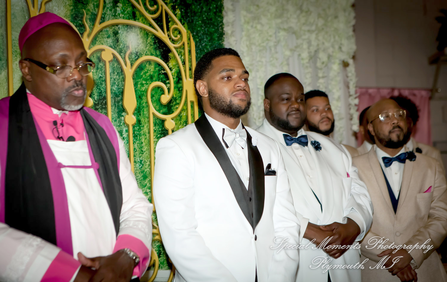 Maria & Dominique at Greater Life Apostolic Church Detroit MI wedding photography