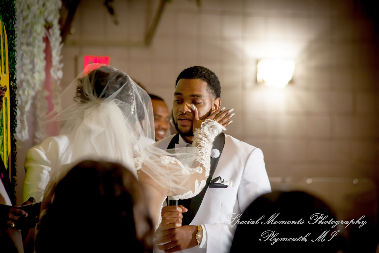 Maria & Dominique at Greater Life Apostolic Church Detroit MI wedding photography