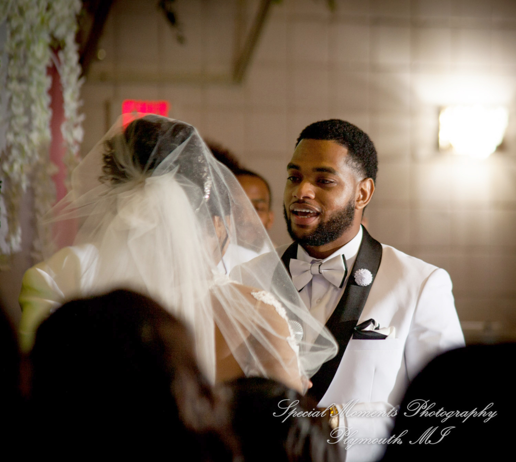 Maria & Dominique at Greater Life Apostolic Church Detroit MI wedding photography