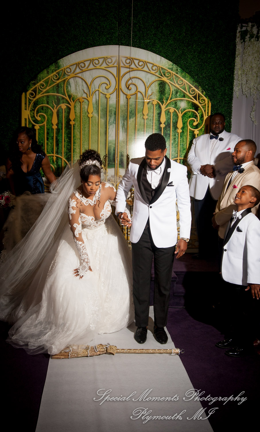 Maria & Dominique at Greater Life Apostolic Church Detroit MI wedding photography