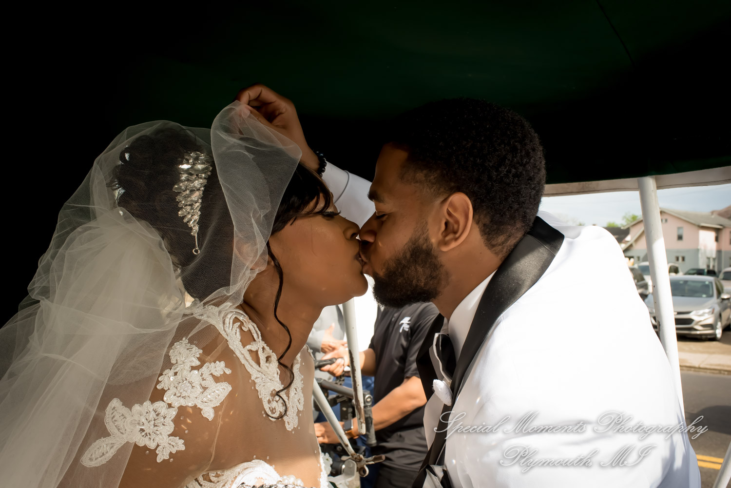 Maria & Dominique at Greater Life Apostolic Church Detroit MI wedding photography