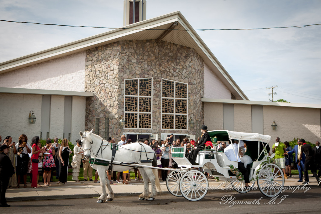 Maria & Dominique at Greater Life Apostolic Church Detroit MI wedding photography