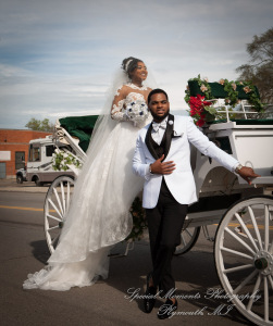 Maria & Dominique at Greater Life Apostolic Church Detroit MI wedding photography