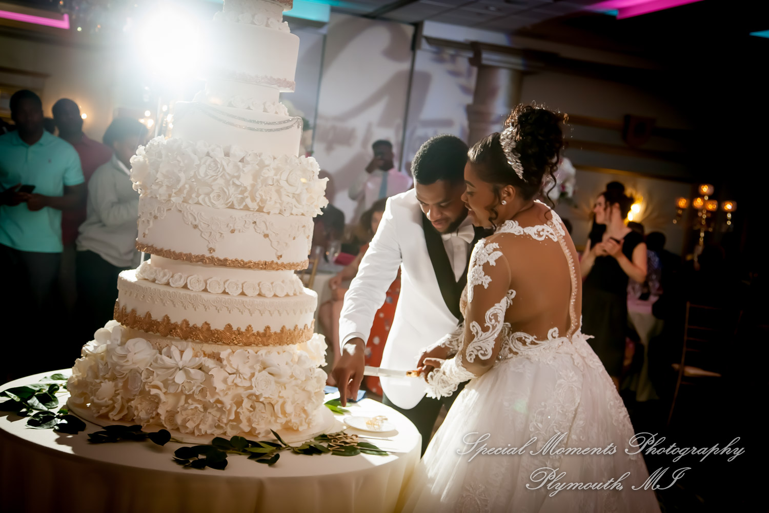 Maria & Dominique at Bentley Banquet Conference Center Wyandotte MI wedding photography