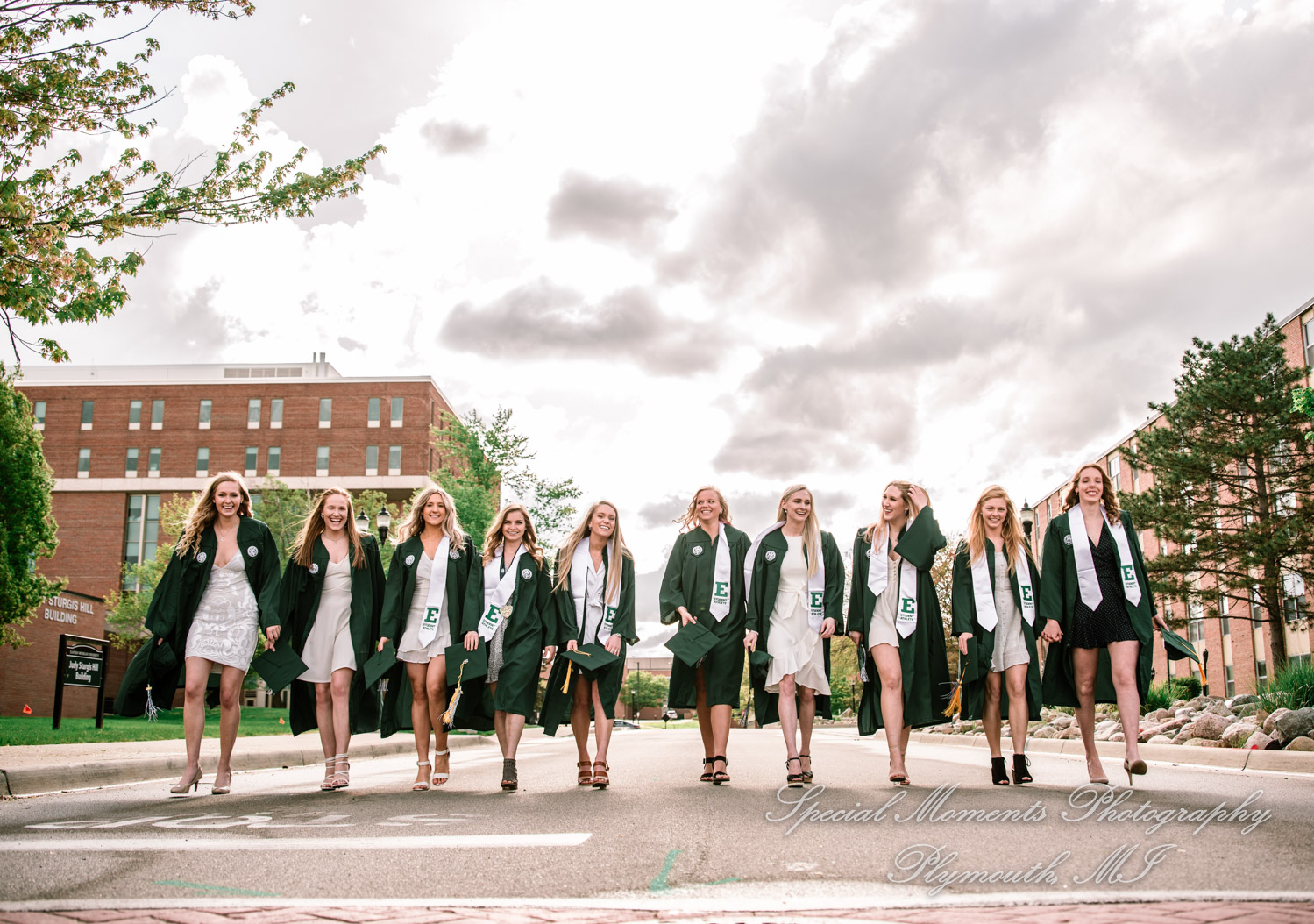Eastern Michigan University graduation photograph
