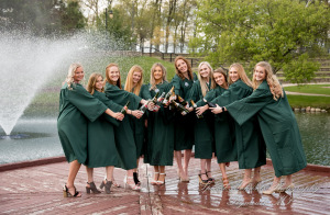 Eastern Michigan University graduation photograph
