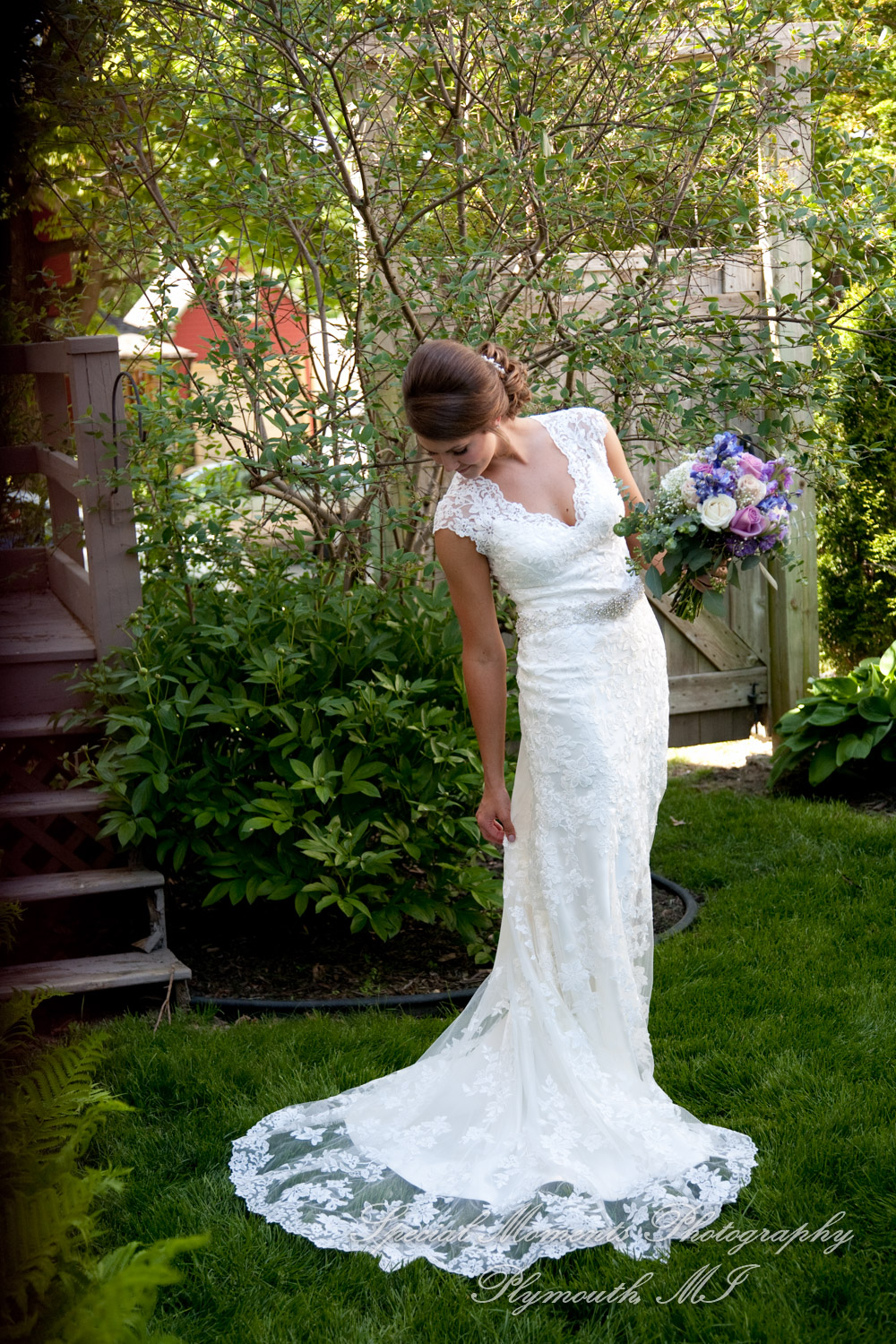 Andrea & Kody at Wellers West Garden Saline MI wedding photography