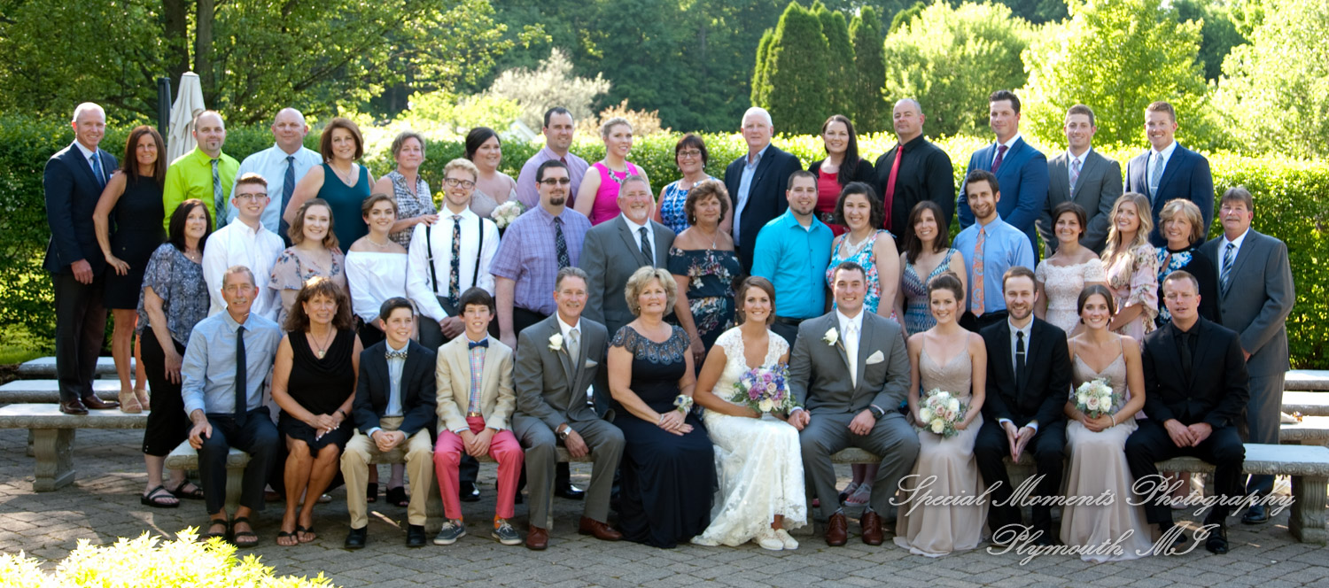 Andrea & Kody at Wellers West Garden Saline MI wedding photography