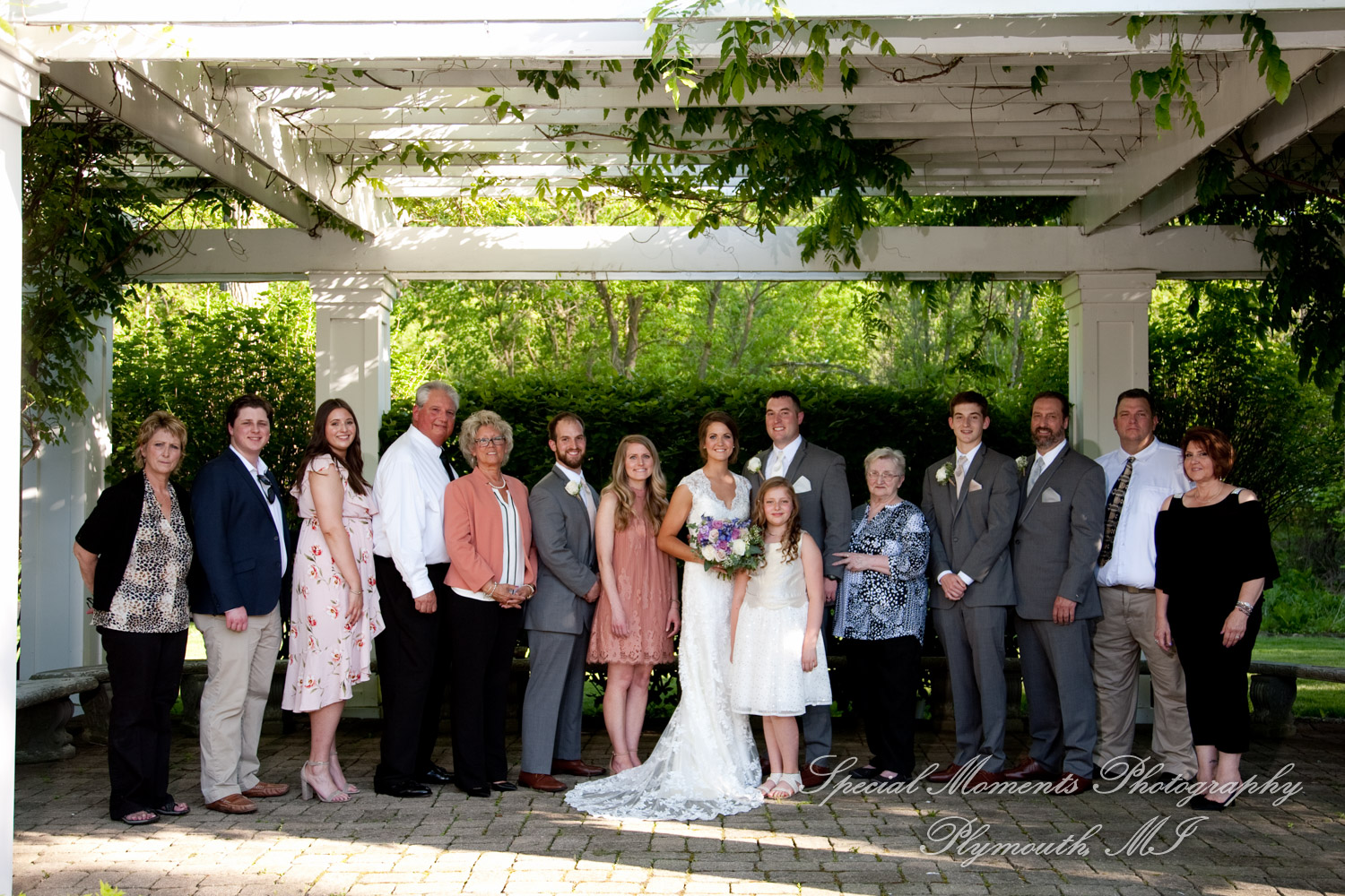 Andrea & Kody at Wellers West Garden Saline MI wedding photography