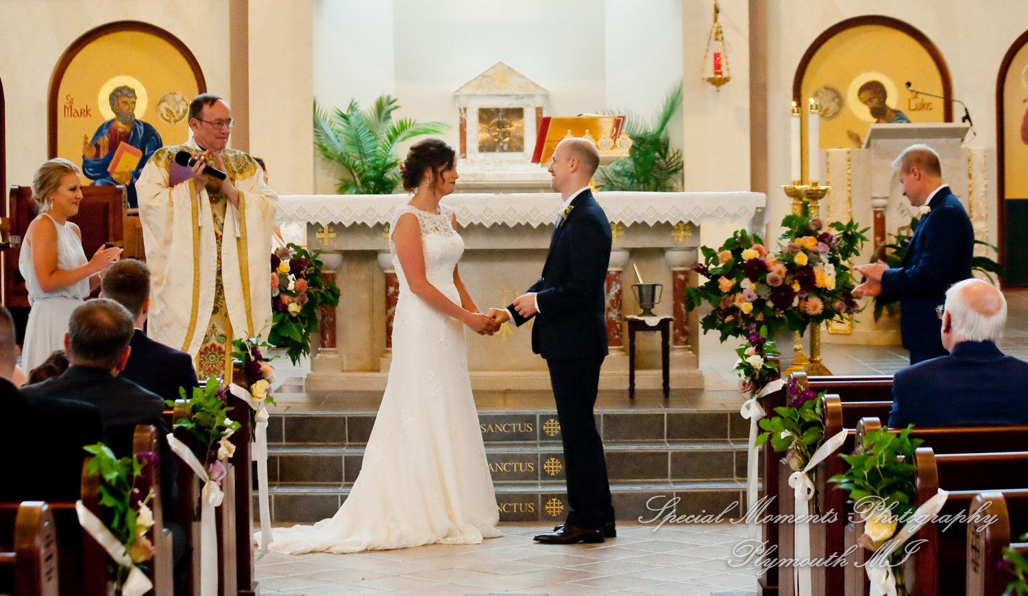 Molly & Daniel at Christ The King Catholic Ann Arbor MI wedding photography