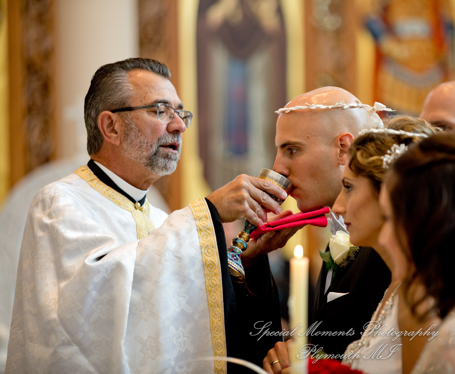 Erika & Mark at St. Nicholas Greek Orthodox Troy wedding photography