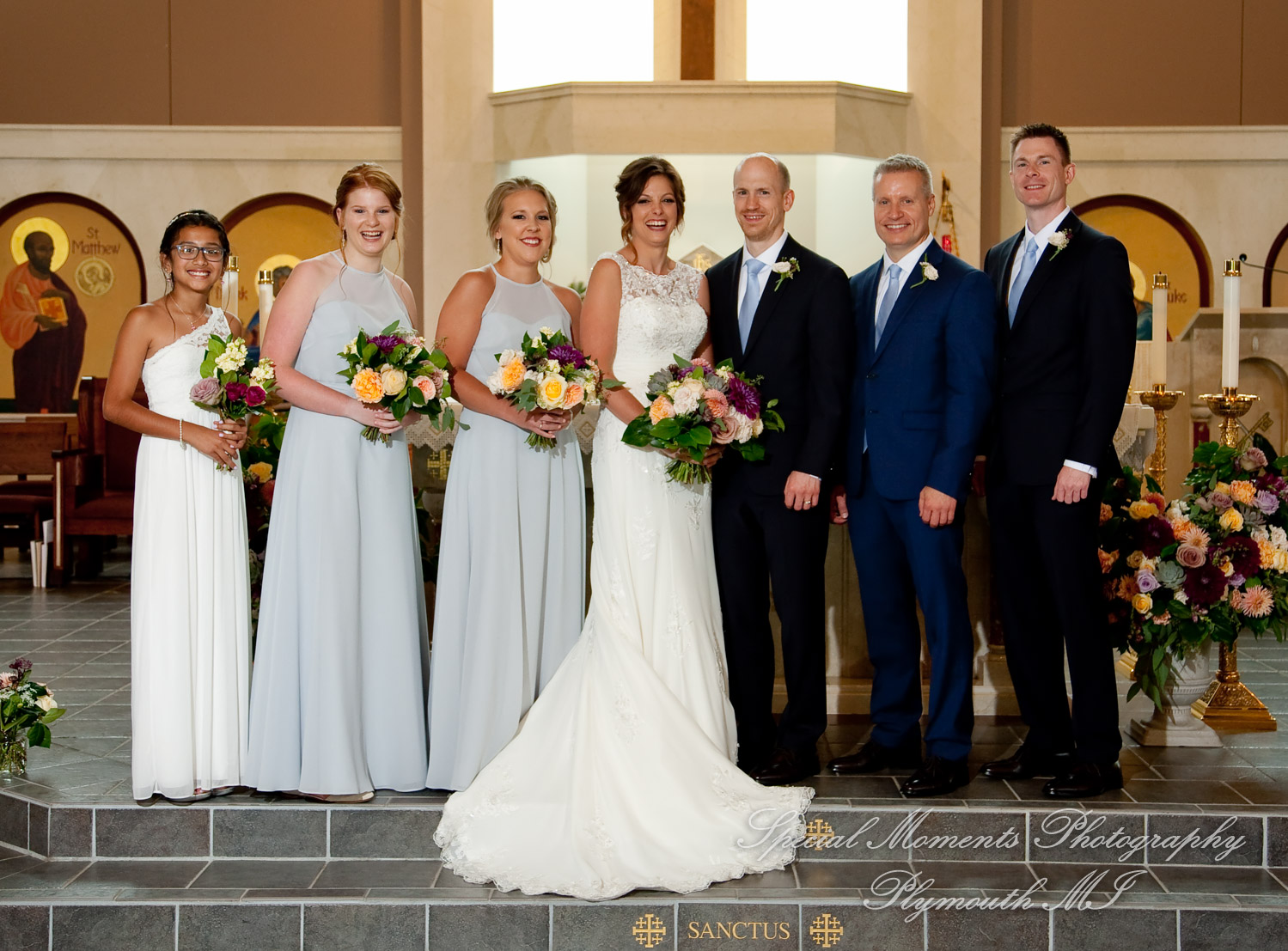 Molly & Daniel at Christ The King Catholic Ann Arbor MI wedding photography