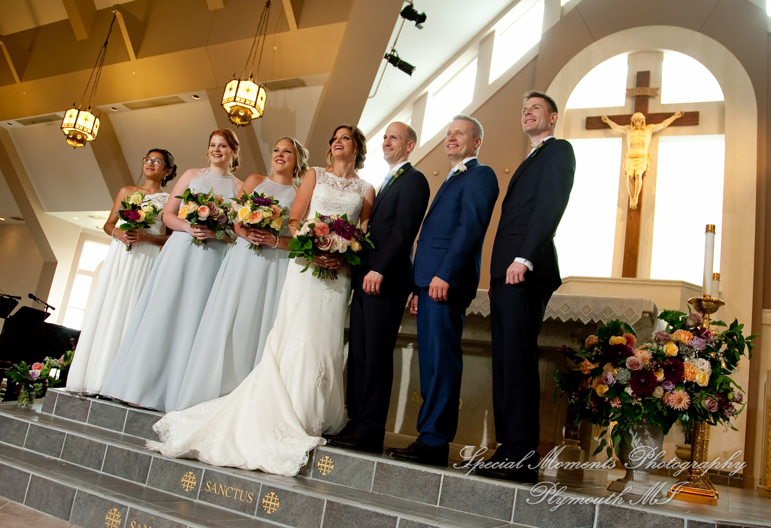 Molly & Daniel at Christ The King Catholic Ann Arbor MI wedding photography