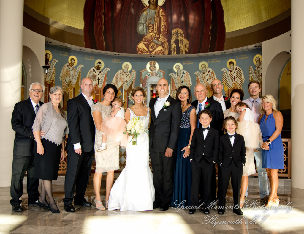 Erika & Mark at St. Nicholas Greek Orthodox Troy wedding photography