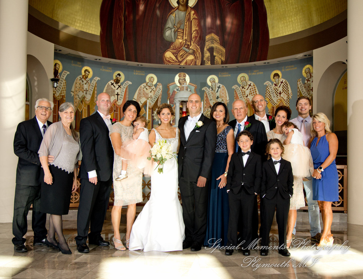 Erika & Mark at St. Nicholas Greek Orthodox Troy wedding photography