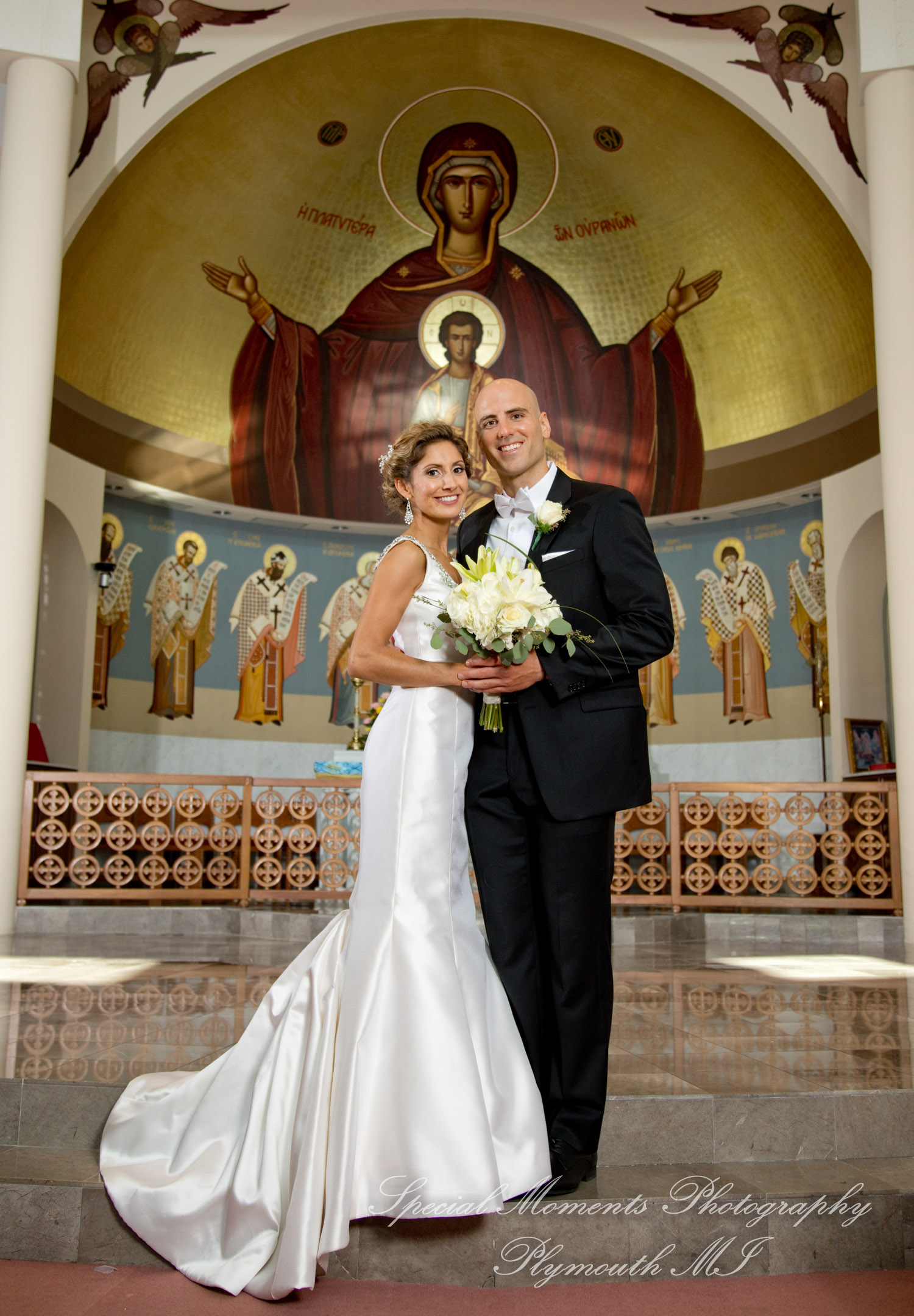 Erika & Mark at St. Nicholas Greek Orthodox Troy wedding photography