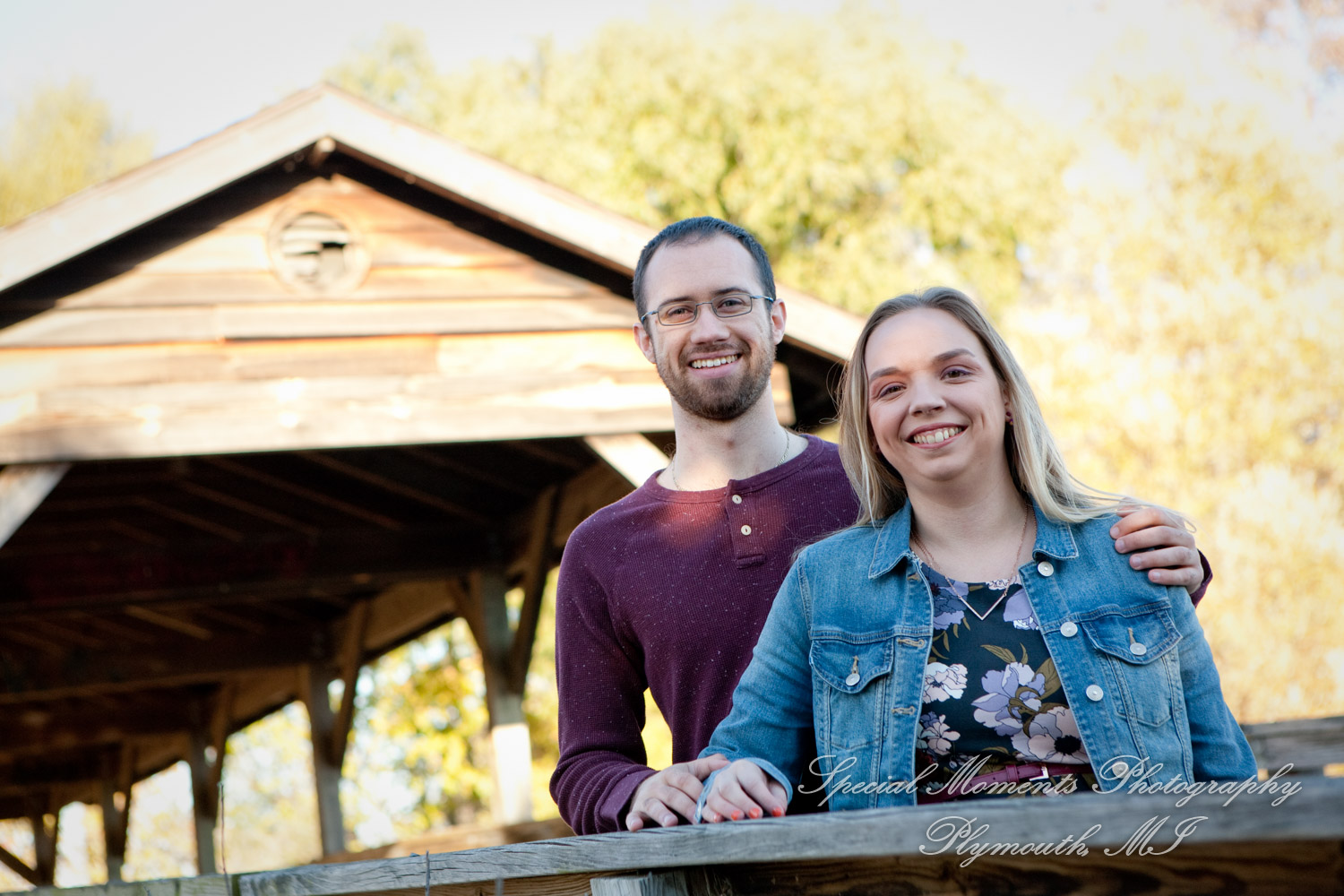 Elizabeth & Joe at Robert Long Park Commerce Twp. MI engagement photography