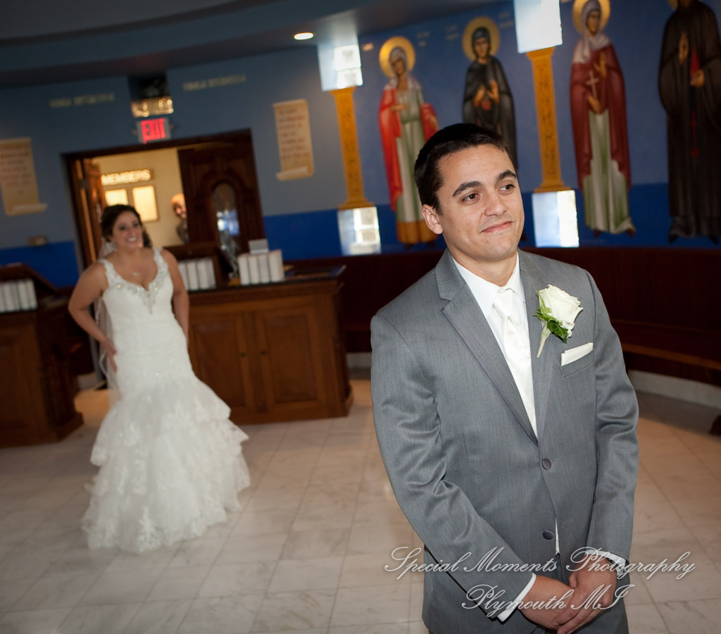 Stefanie & David at St. John Greek Orthodox Sterling Hts. MI wedding photography