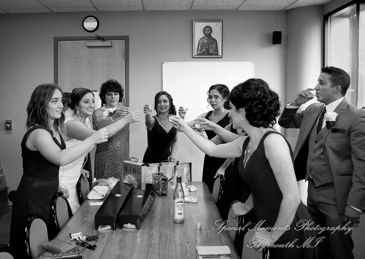 Stefanie & David at St. John Greek Orthodox Sterling Hts. MI wedding photography