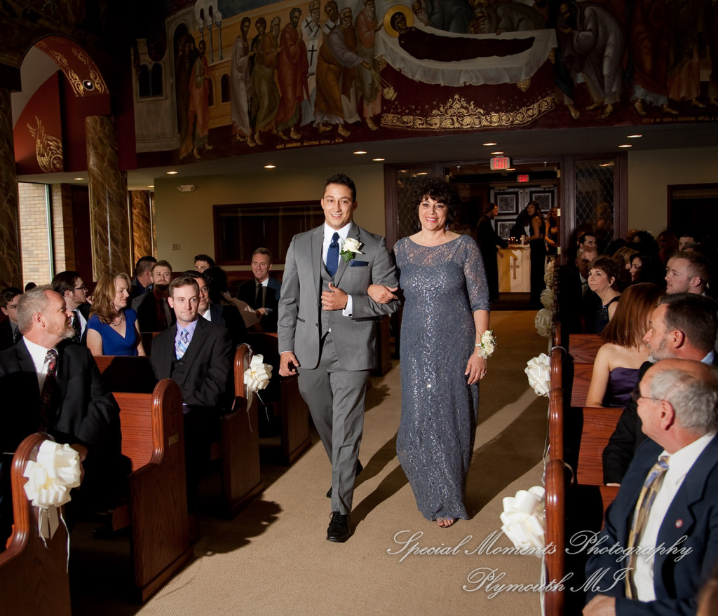 Stefanie & David at St. John Greek Orthodox Sterling Hts. MI wedding photography