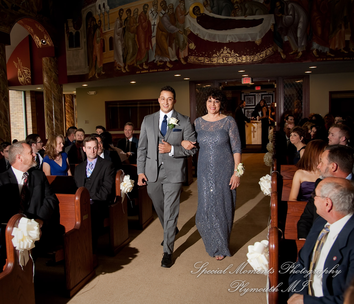 Stefanie & David at St. John Greek Orthodox Sterling Hts. MI wedding photography