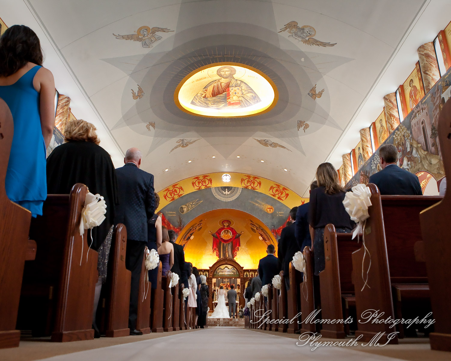 Stefanie & David at St. John Greek Orthodox Sterling Hts. MI wedding photography