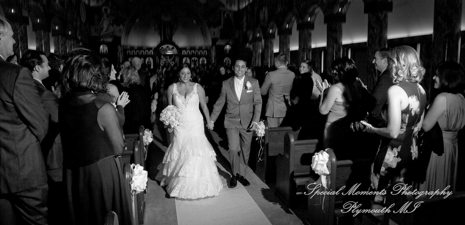 Stefanie & David at St. John Greek Orthodox Sterling Hts. MI wedding photography