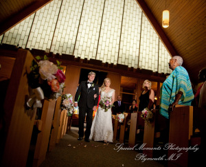 Kristine & Jeff at Newburg United Methodist Livonia MI wedding photography