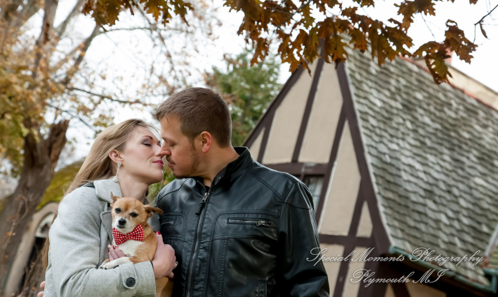 Kimberly & Matthew at Downtown Farmington MI LGBTQ engagement photography