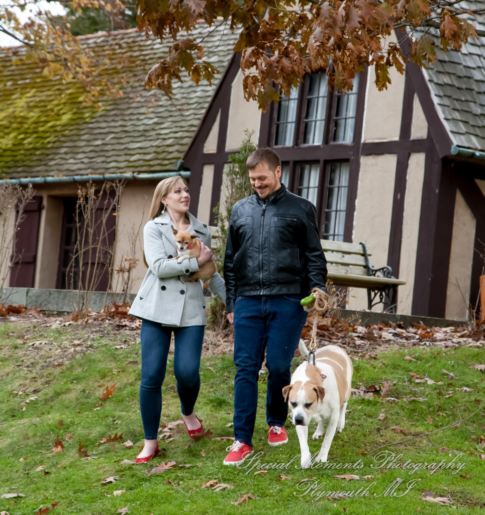 Kimberly & Matthew at Downtown Farmington MI LGBTQ engagement photography