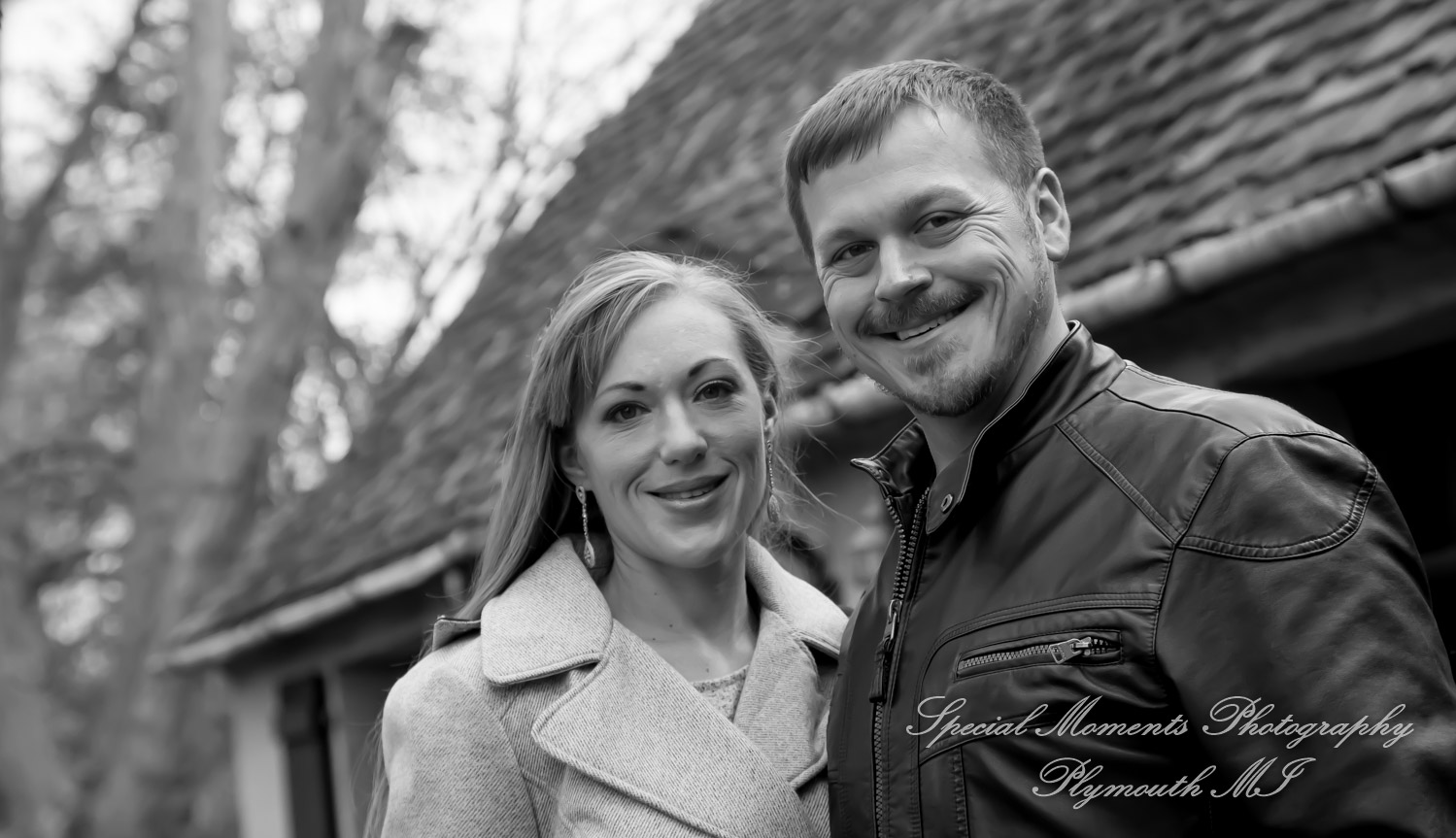 Kimberly & Matthew at Downtown Farmington MI LGBTQ engagement photography