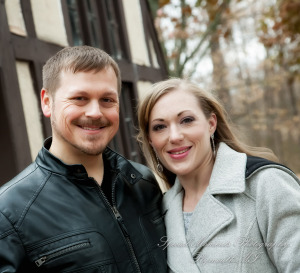 Kimberly & Matthew at Downtown Farmington MI LGBTQ engagement photography