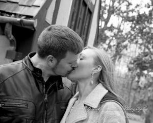 Kimberly & Matthew at Downtown Farmington MI LGBTQ engagement photography