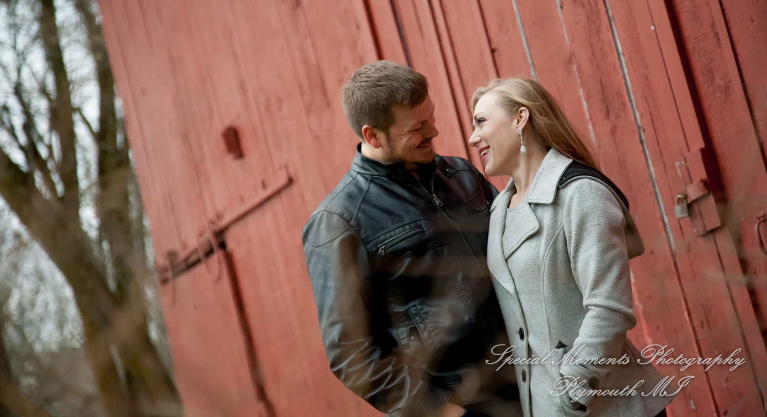 Kimberly & Matthew at Downtown Farmington MI LGBTQ engagement photography
