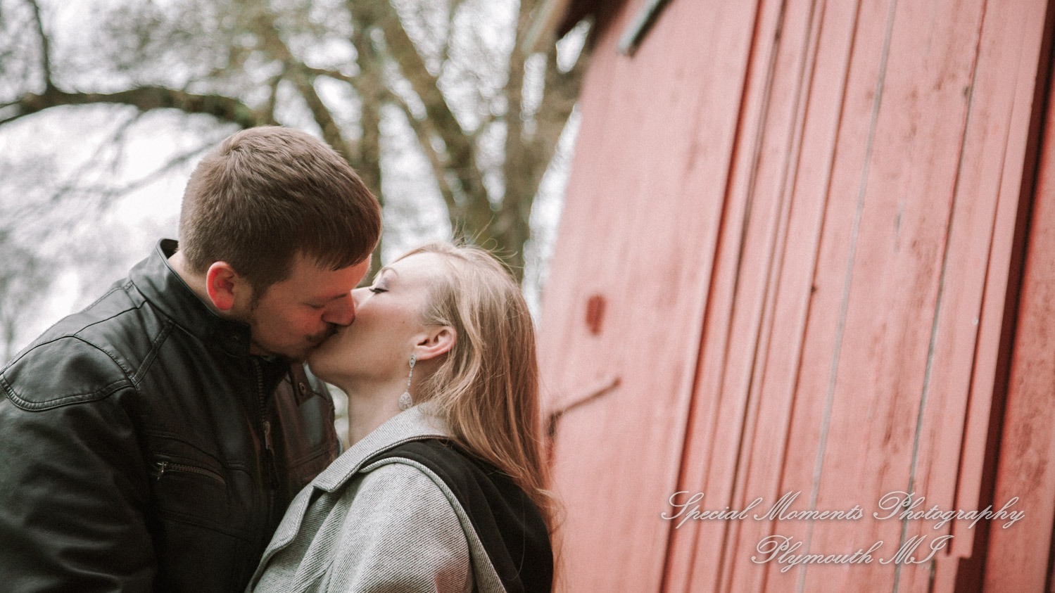 Kimberly & Matthew at Downtown Farmington MI LGBTQ engagement photography