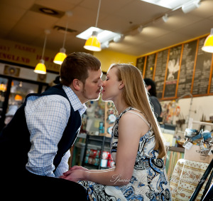 Kimberly & Matthew at Downtown Farmington MI LGBTQ engagement photography