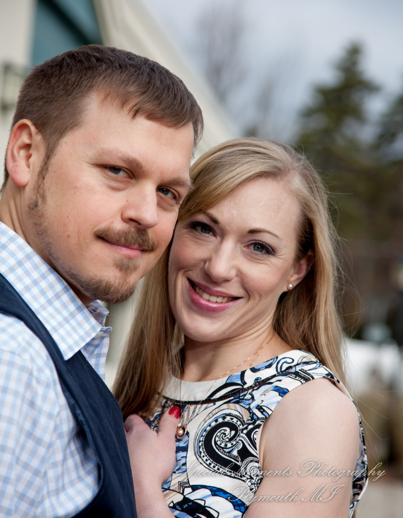 Kimberly & Matthew at Downtown Farmington MI LGBTQ engagement photography