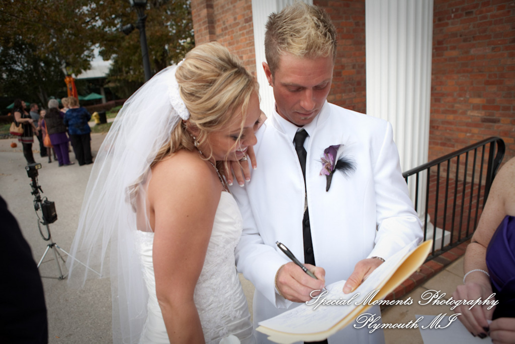 Sarah & Justin at Martha-Mary Chapel Dearborn MI wedding photography
