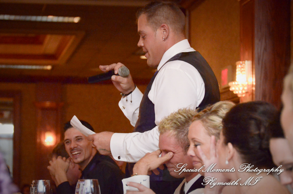 Sarah & Justin at Holiday Inn Express & Suites Southgate MI wedding photography