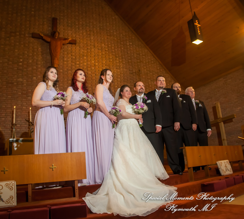 Sarah & John at St. Stephens Episcopal Wyandotte MI wedding photograph