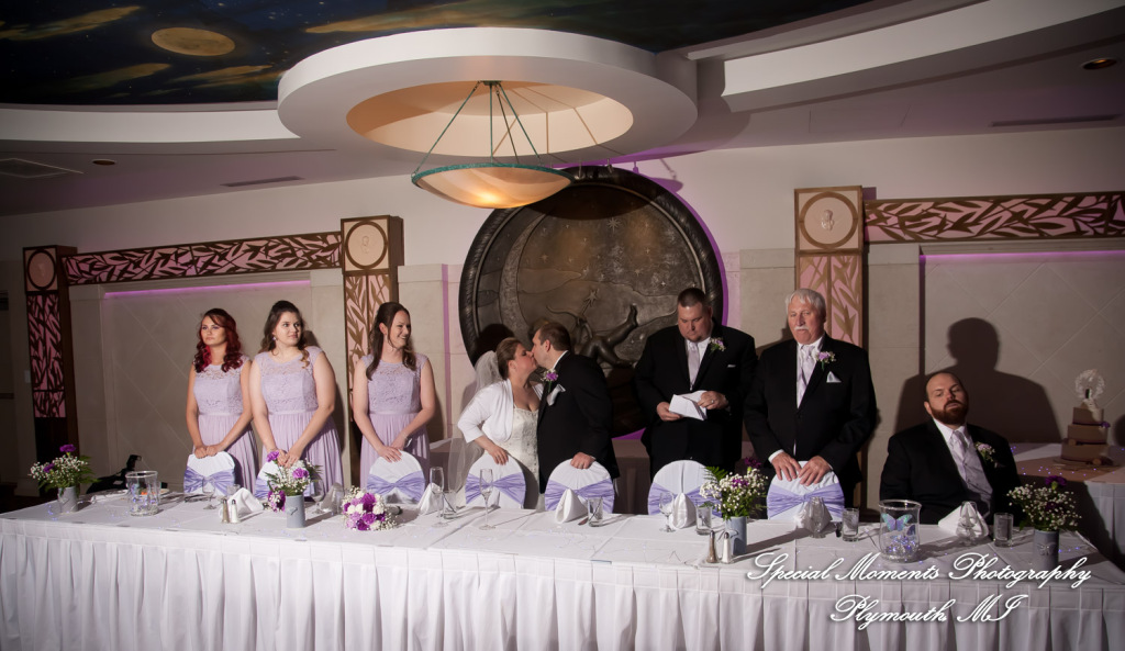 Sarah & John at Arnaldo's Banquet Center Riverview MI wedding photograph