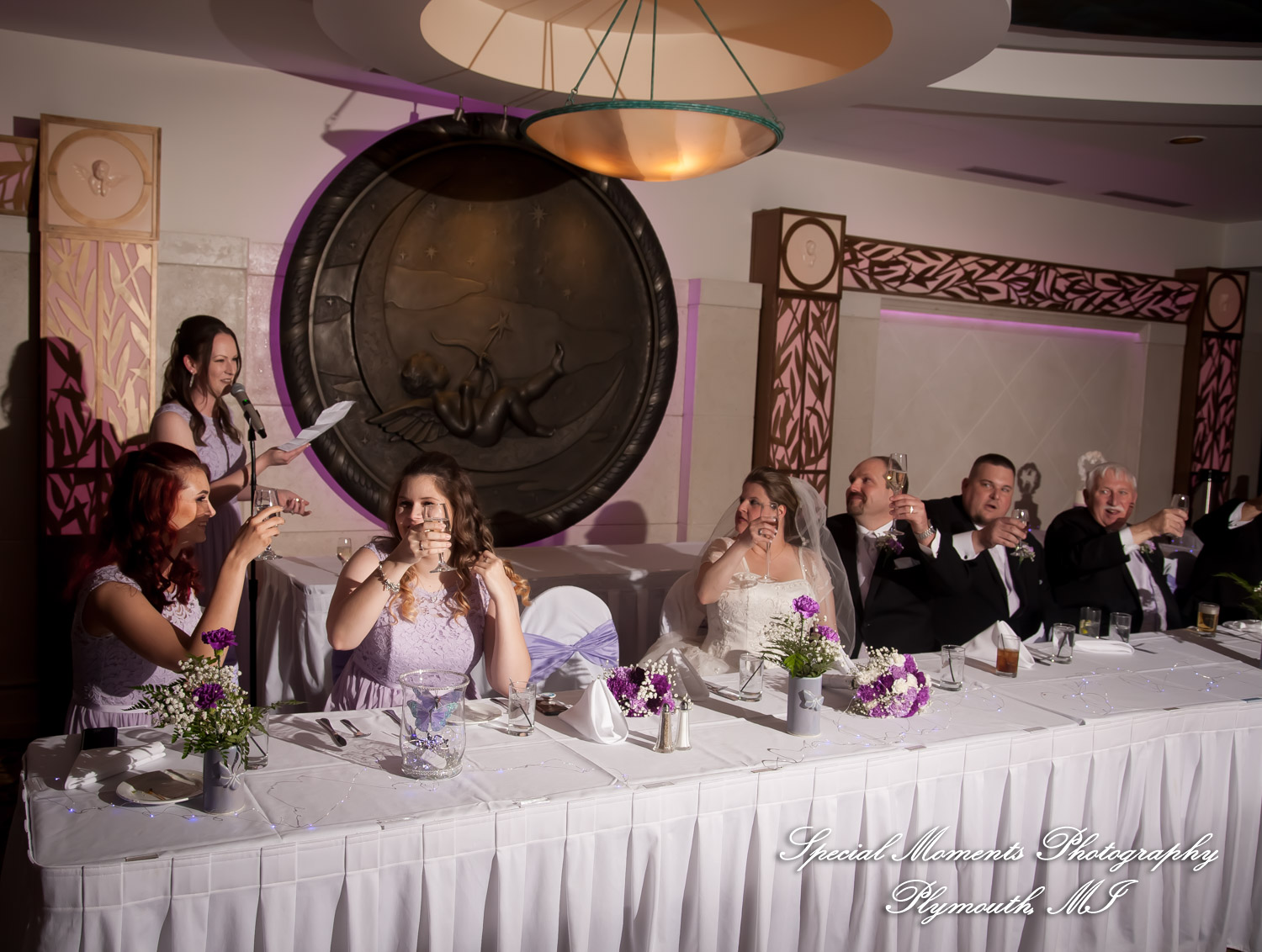 Sarah & John at Arnaldo's Banquet Center Riverview MI wedding photograph