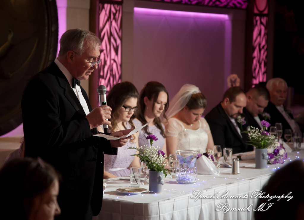 Sarah & John at Arnaldo's Banquet Center Riverview MI wedding photograph