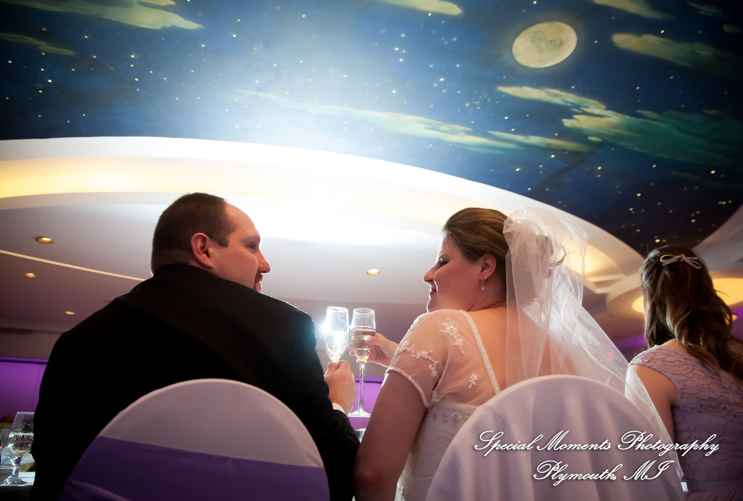 Sarah & John at Arnaldo's Banquet Center Riverview MI wedding photograph