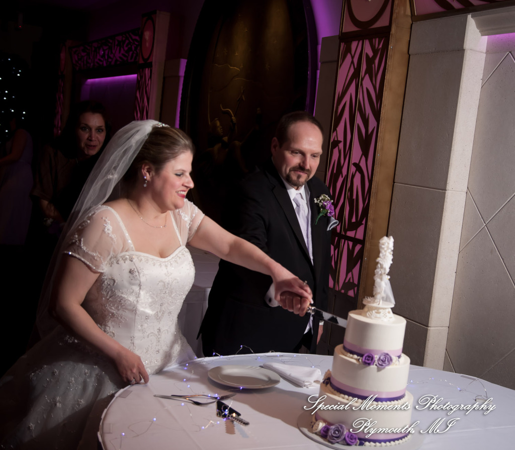 Sarah & John at Arnaldo's Banquet Center Riverview MI wedding photograph