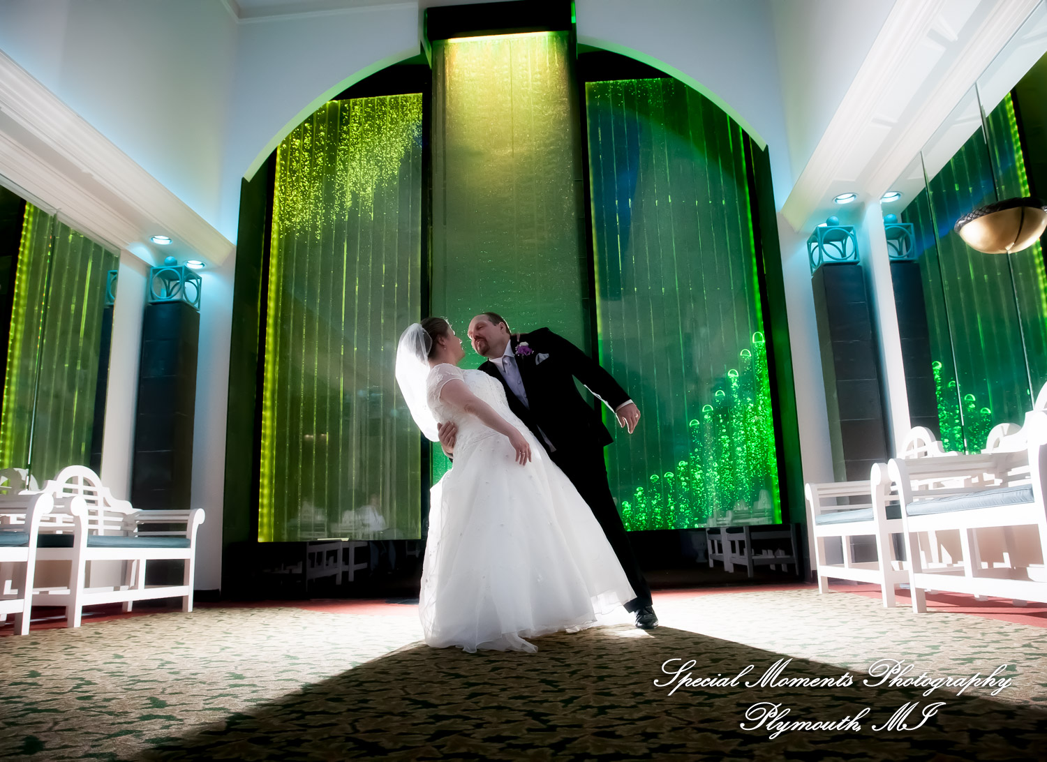 Sarah & John at Arnaldo's Banquet Center Riverview MI wedding photograph
