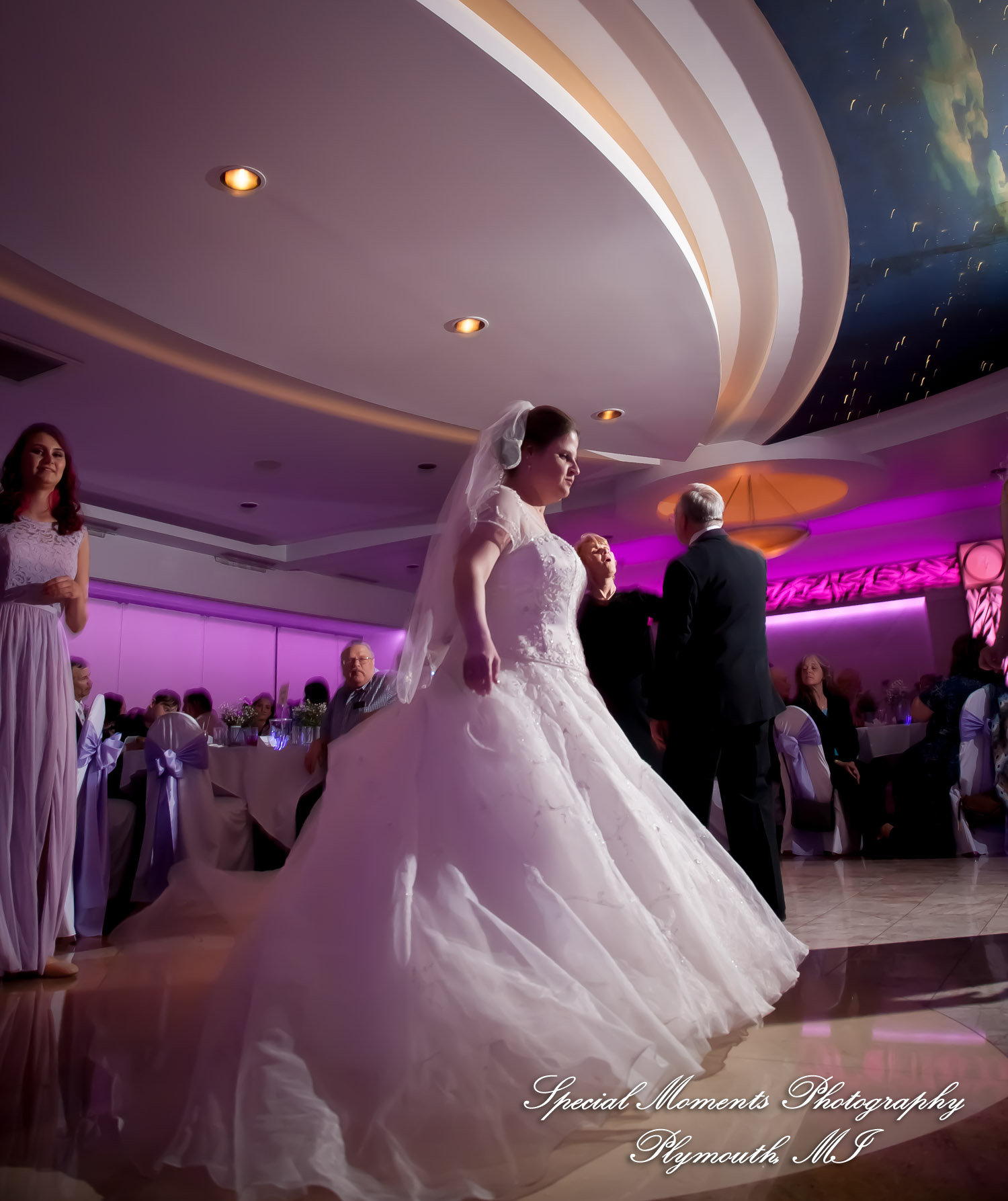 Sarah & John at Arnaldo's Banquet Center Riverview MI wedding photograph