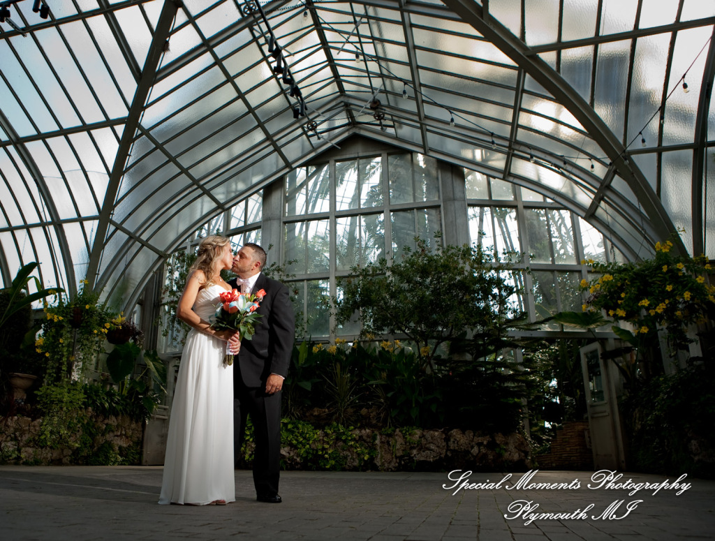 Jennifer & Eric at Belle Isle Conservatory Detroit MI wedding photography