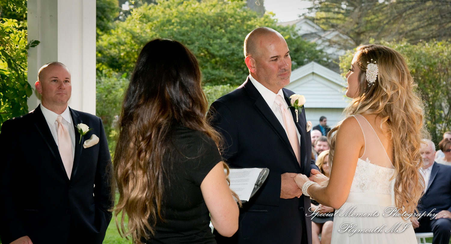 Crysta & Brian at Wellers Saline MI Raisin River Room wedding photography